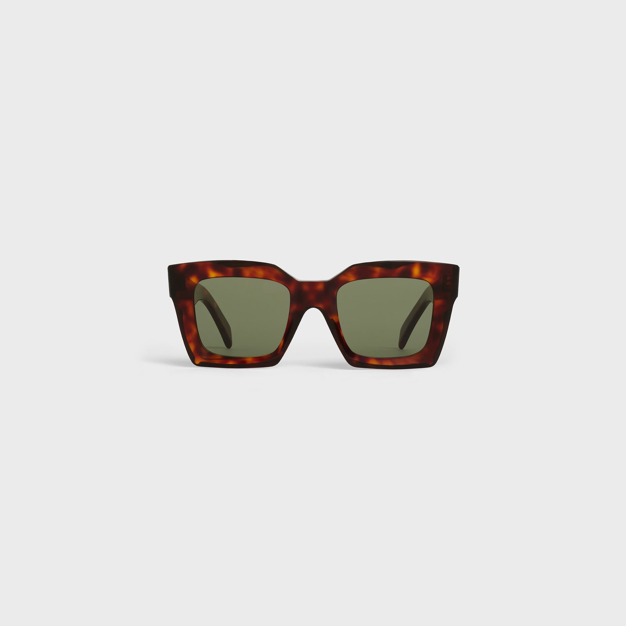 Square S130 Sunglasses In Acetate Red Havana - Main Image