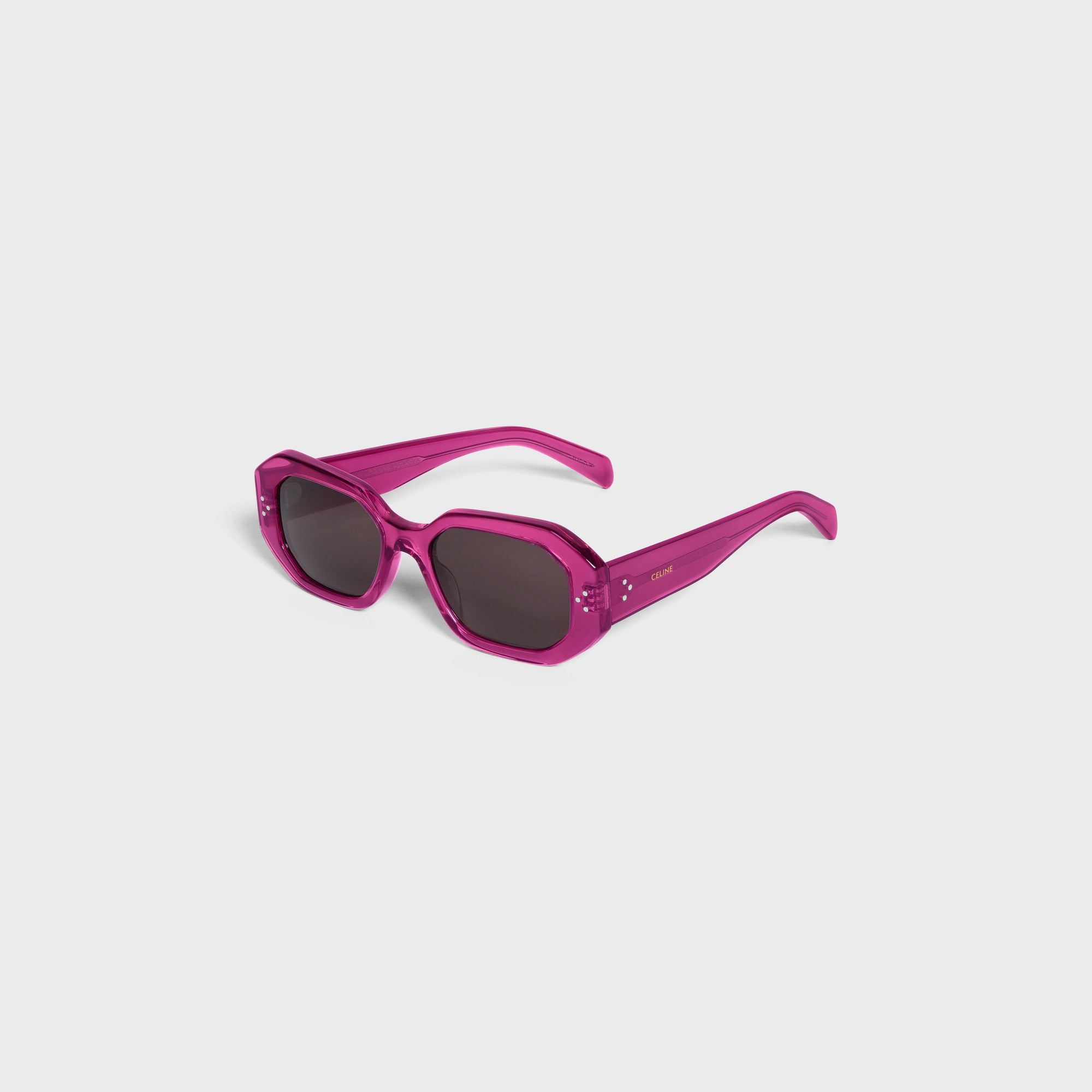 Pink Sunglasses Celine Eyewear Oversized Square Acetate Sunglasses