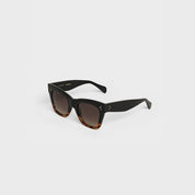 Cat Eye S004 Sunglasses In Acetate Black / Havana