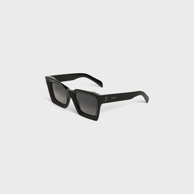 Square S130 Sunglasses In Acetate With Polarized Lenses Black