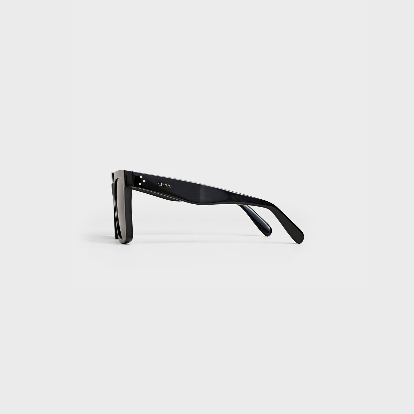 Oversized S055 Sunglasses In Acetate With Polarized Lenses Black