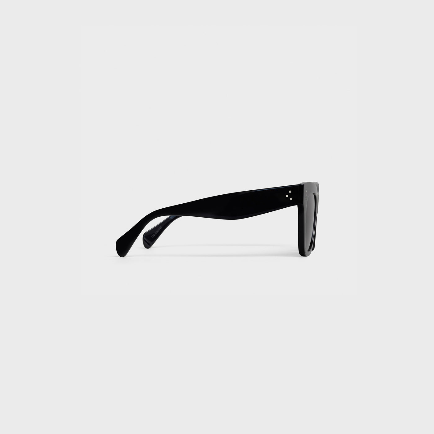 Cat Eye S004 Sunglasses In Acetate With Polarized Lenses Black