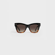 Cat Eye S004 Sunglasses In Acetate Black / Havana